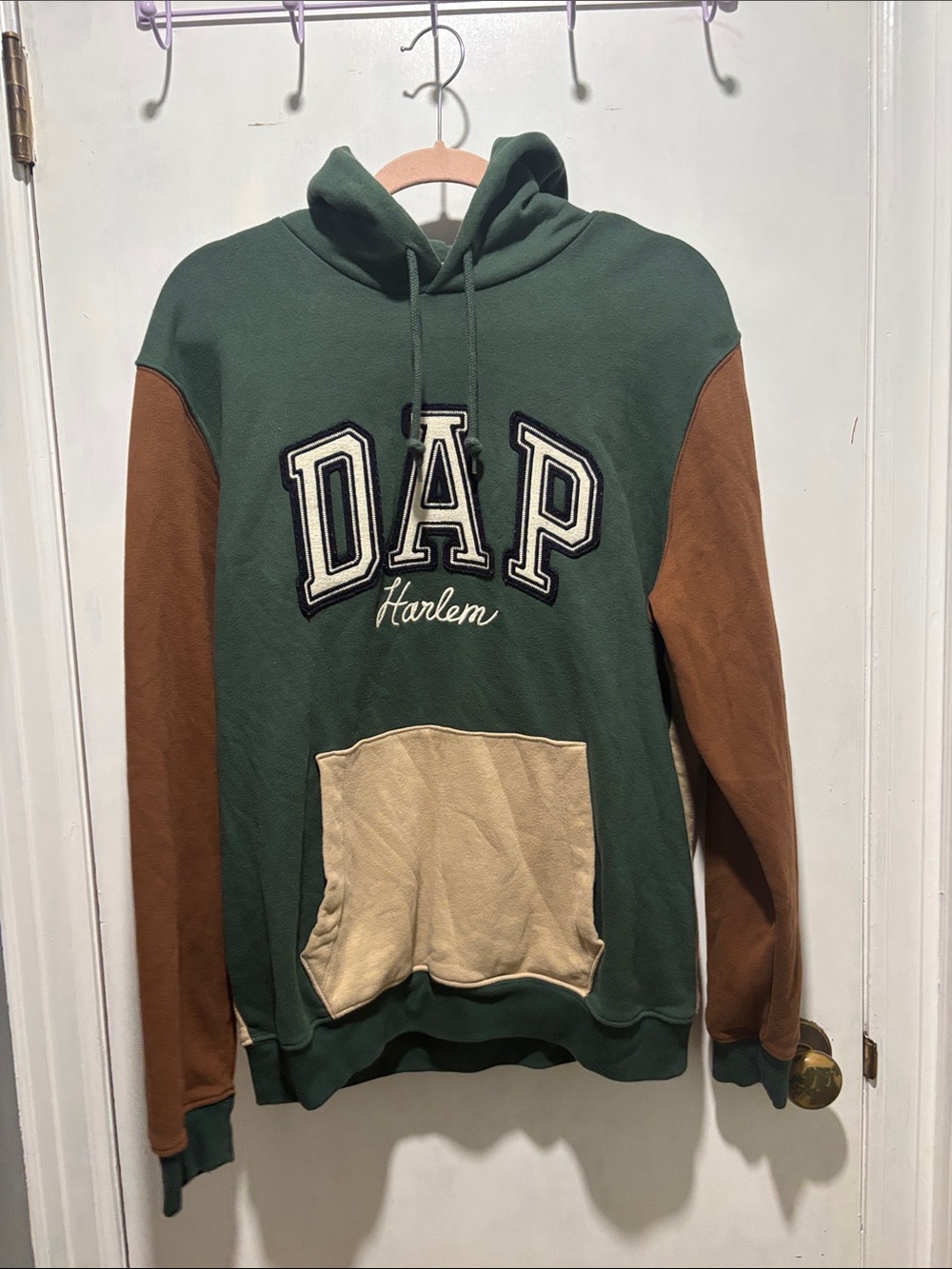 GAP X DAP Harlem colorblock unisex hoodie size medium limited edition dapper dan